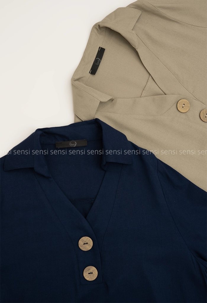 شومیز لینن دکمه جوبی کد1005394